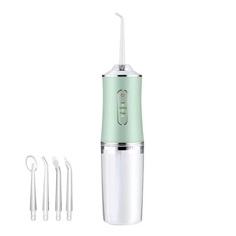 Xiaomi Oral Irrigator Portable Dental Water Flosser USB Rechargeable Water Floss Tooth Pick 4 Jet Tip 220Ml 3 Modesteeth Cleaner