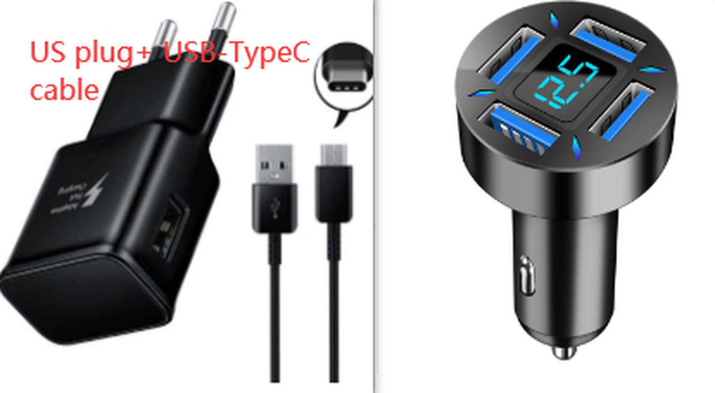 Four-Port Car Charger 4USB Car Charger