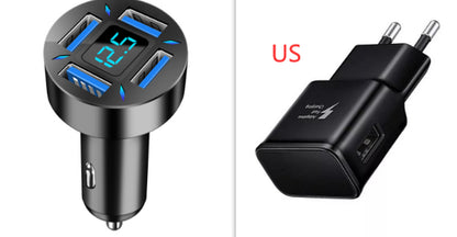 Four-Port Car Charger 4USB Car Charger