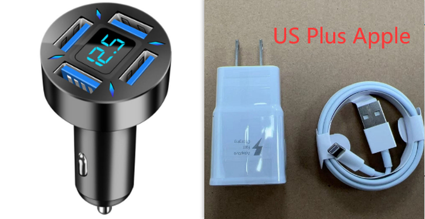 Four-Port Car Charger 4USB Car Charger