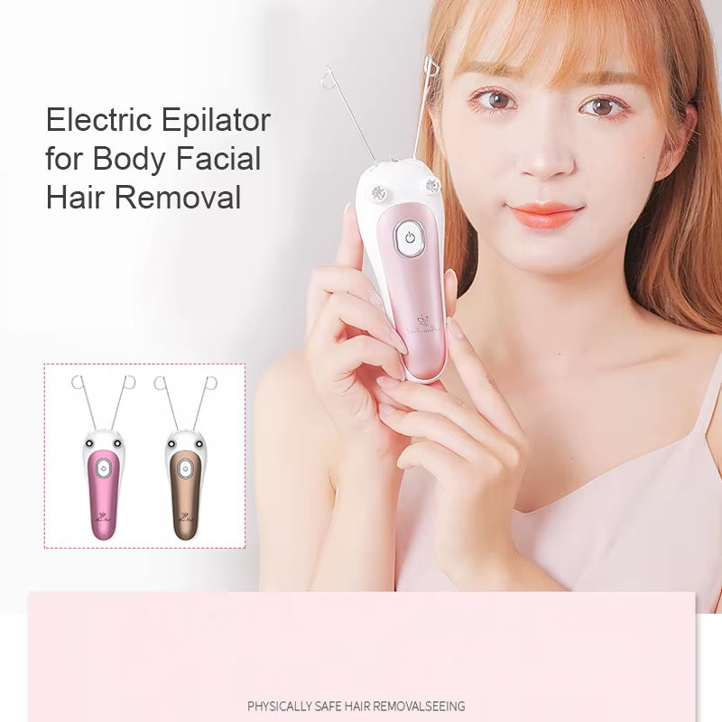 Electric Epilator for Facial Hair Removal Epilator Women Hair Remover Face Defeatherer for Cheeks Eyebrow DIY Makeup Beauty Tool