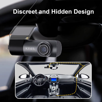 2K Dash Camera for Car DVR Dash Cam in the Car  D5 Video Recorder Emergency Voice Control Night Vision Wifi APP Monitor WDR