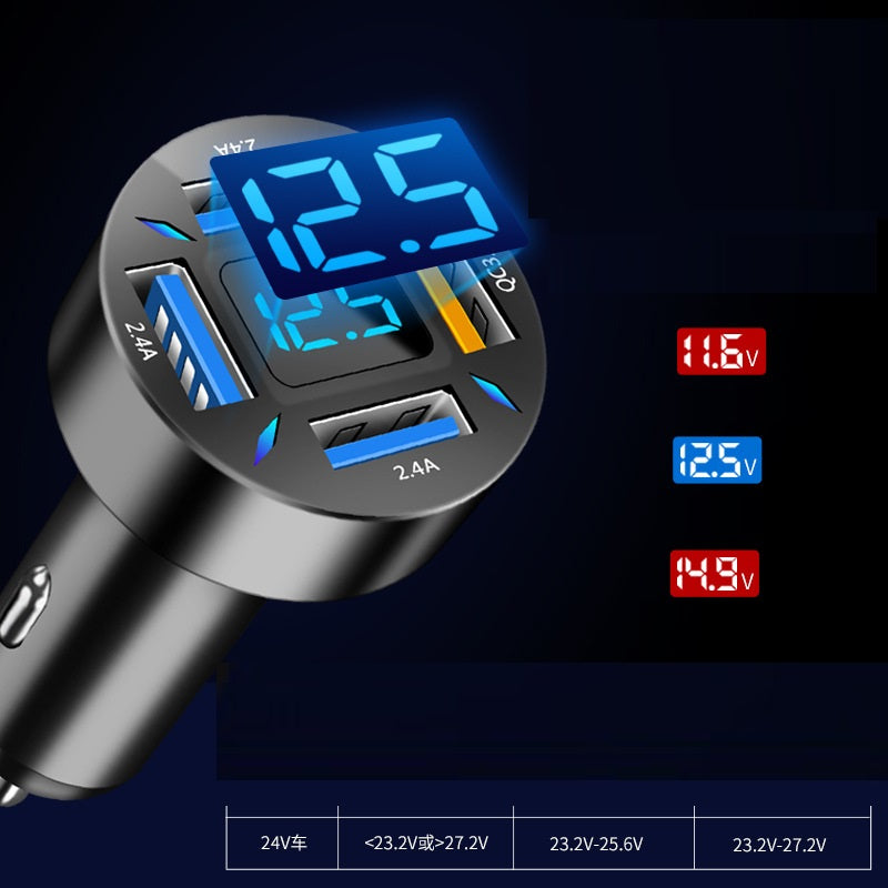 Four-Port Car Charger 4USB Car Charger