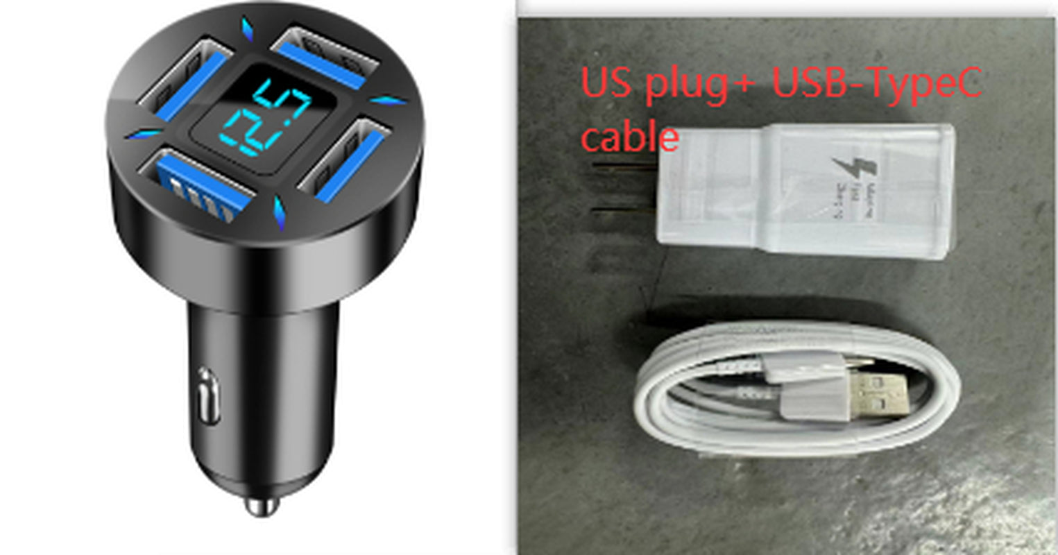 Four-Port Car Charger 4USB Car Charger